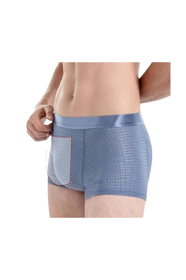 Cipliko sous-vêtement en Soie glacée,Boxer rembourré Respirant pour Hommes | Boxer Sexy, Boxer Élastique pour Homme, Boxer en