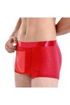 cypreason sous-vêtement en Soie glacée,Boxer rembourré Respirant pour Hommes - Boxer Sexy, Boxer Élastique pour Homme, Boxer 