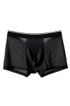 NAZARR Big Men Ice Silk Underwear Mesh Sexy Respirant Un Short Boxeur Transparent Semi Les mémoires Masculins Skinny Stretch 