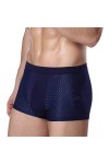 NAZARR 1PCS / Lots Sexy Underwear Men Boxer Brief L-XXXL Boxershorts Big Mesh Men Sexy sous-vêtements Color : Red, Size : XL