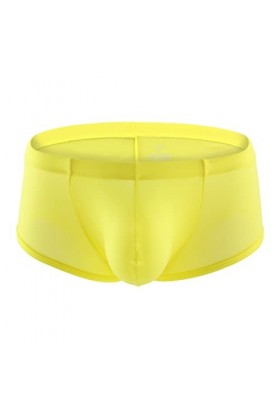 EU S-xxl Boxer de soie court for les hommes sexy u pochette culotte respirante mâle cool mâle hombre se sentir gratuit boxeur