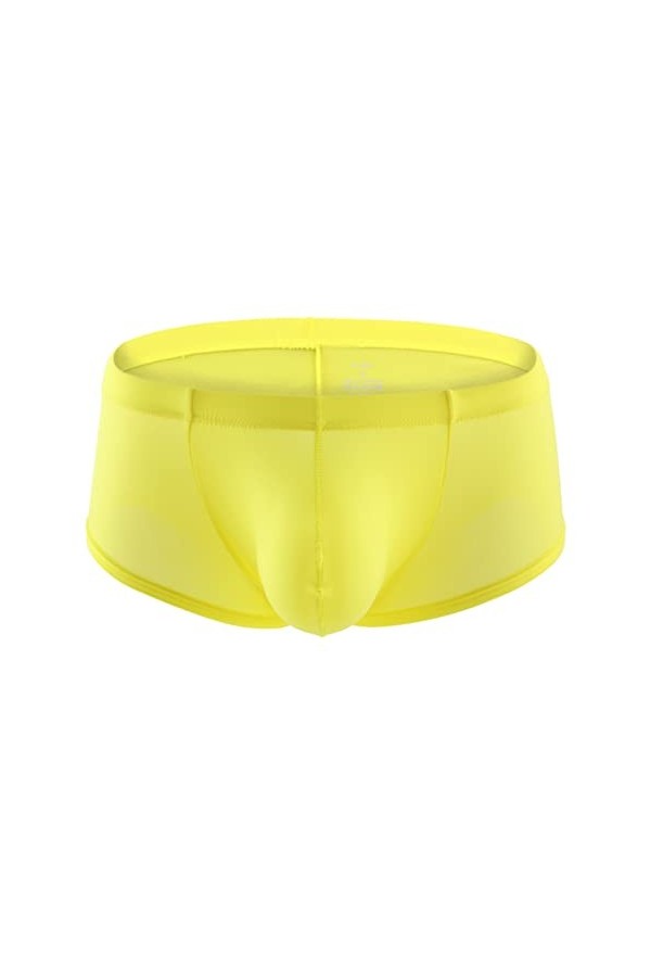 EU S-xxl Boxer de soie court for les hommes sexy u pochette culotte respirante mâle cool mâle hombre se sentir gratuit boxeur