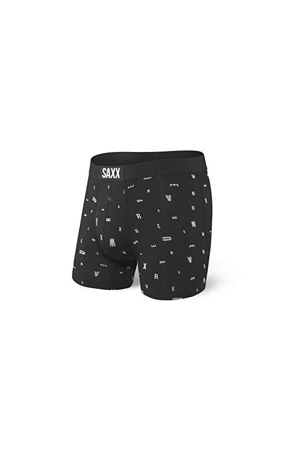 SAXX Underwear Hommes Vibe Boxer, Noir, S