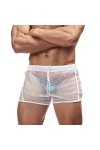AIMPACT Shorts Homme Sexy Slips Homme Erotique Lingerie Transparents Underwear Rose M 