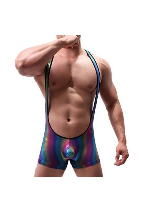 Swbreety Justaucorps sexy de lutte pour homme - - Medium