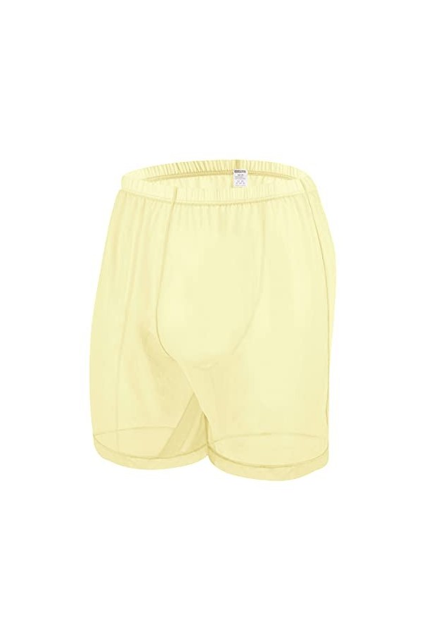 Boxer sexy en maille transparente pour homme - Stretch et respirant, 1 pièce - Bleu, L