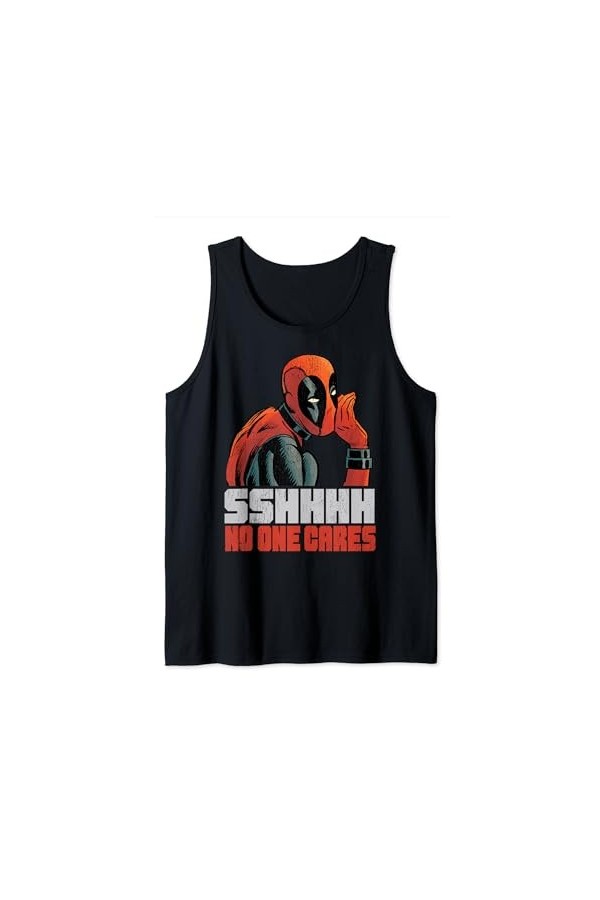Marvel Deadpool SSHHHH No One Cares Whisper Tank Top