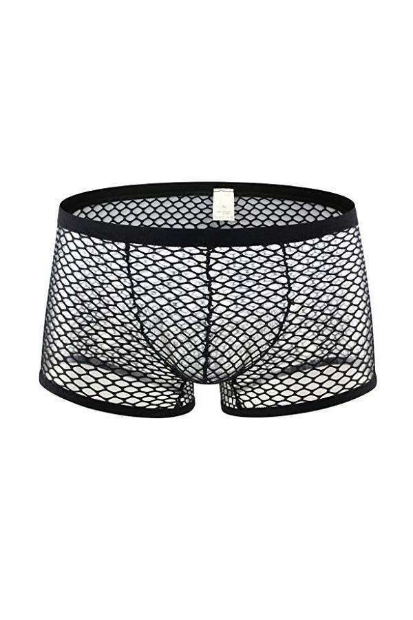 MIYUE Sexy Hommes sous-Vêtements Boxer Respirant Maille Boxershorts Hommes Caleçons Masculins Cueca Pénis Poche Culotte Homme