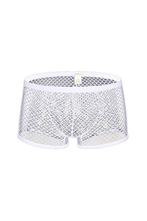 MIYUE Sexy Hommes sous-Vêtements Boxer Respirant Maille Boxershorts Hommes Caleçons Masculins Cueca Pénis Poche Culotte Homme