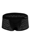 Juflam Boxer sexy en résille transparent pour homme, 4 mélanges., M