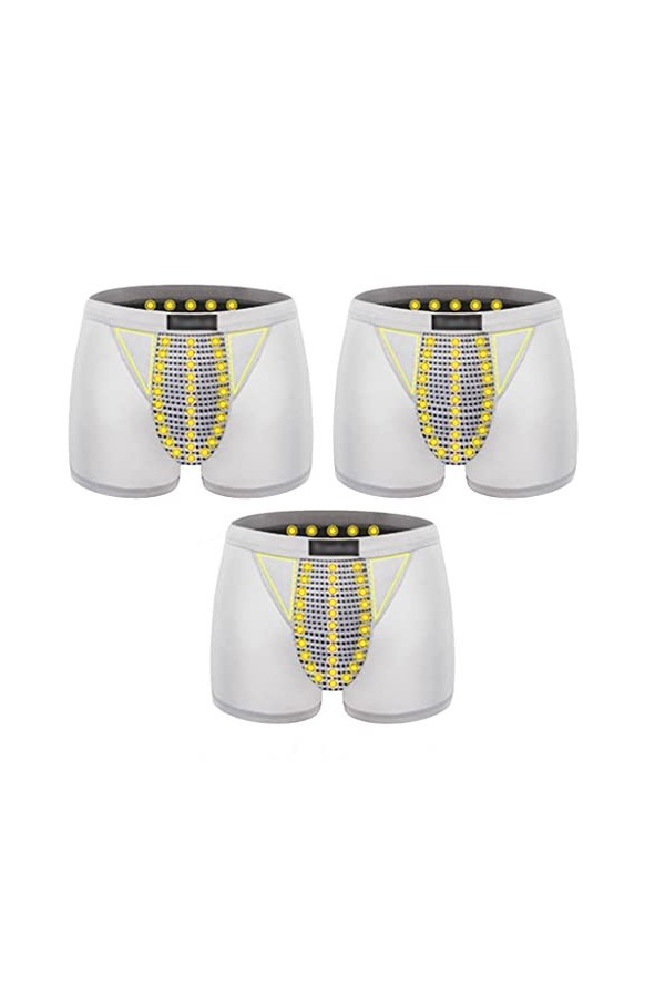 XSION Caleçons Pour Hommes Thérapie Magnétique Soins De Santé Sous-vêtements Dagrandissement Pantalon Intérieur Doux Et Resp