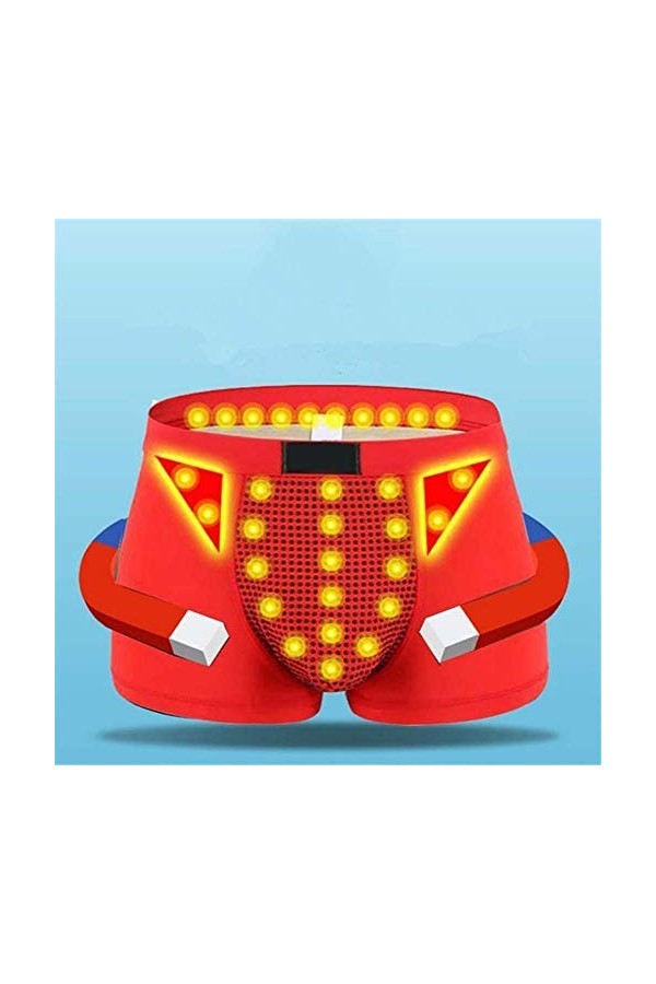 Boxer sexy pour homme - Sous-vêtements de protection de la santé - Sous-vêtements énergétiques - Culotte sexy rétro, short de