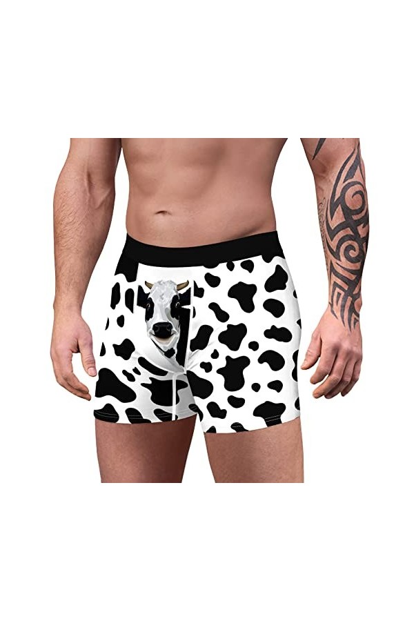 Hommes Jeune Adulte Roman Dessin animé Motif Confortable Respirant Boxer Pantalon Doux Culotte Shorts numérique imprimé Adult