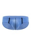 Générique Boxer en Maille Respirant pour Hommes Taille Basse Convexe en U léger séchage Rapide Bikini Boxer Sexy Bleu,XXL 