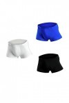Hommes sous-vêtements de sous-vêtements de glace en soie boxer sans couture shorts de boxer u convex soft 3d sexy samis mascu