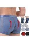 Jelaqmot Nylon Ice Silk Breathable Mens Underwear, Mesh Sexy Transparent Breathable Ice Silk Sports-Inspired Boxer Briefs B