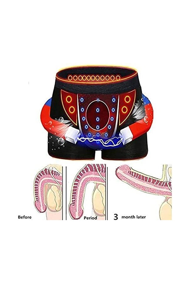 XSION Caleçon Dagrandissement Pour Hommes Soins De Santé Thérapie Magnétique Energétique Sous-vêtements Amélioration De La P