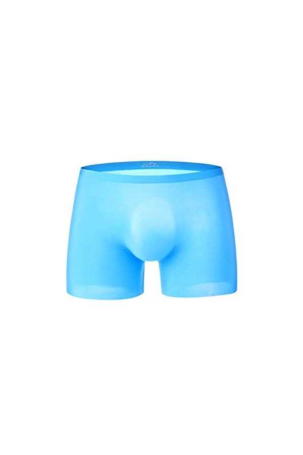 ADMAY 2023 élégant Y25K Silk Respirable Ice 3D Culotte pour Hommes sous-vêtements Boxer Seamless One Piece Body Ouvert Sexy H