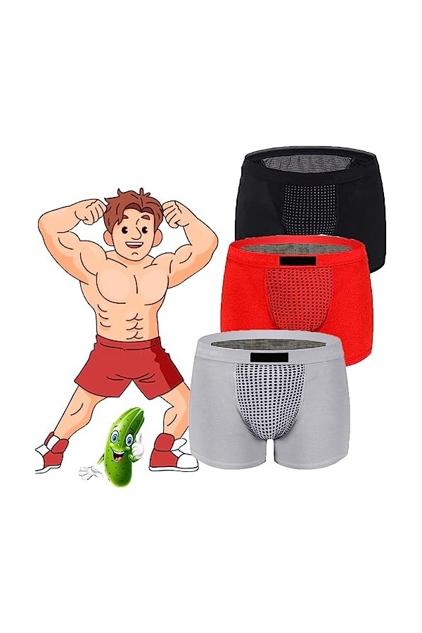 Docxide Royalprestige Prostate Magnetic Therapy Boxer Briefs 6X-Large,Gray 