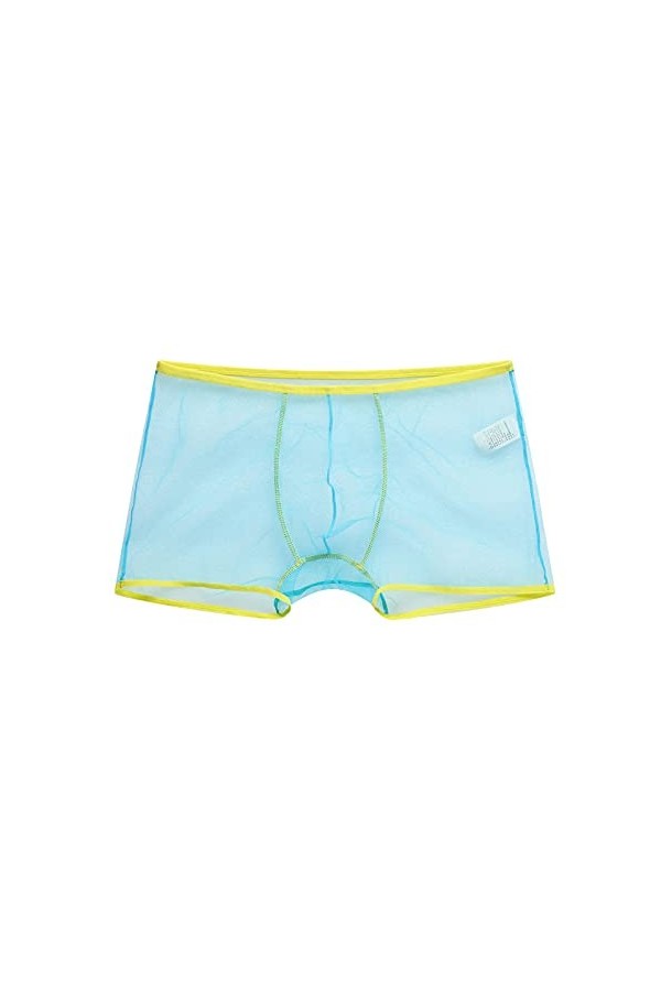 Confortable Respirant Maille Boxershorts Sexy Hommes sous-Vêtements Boxer Hommes Caleçons Masculins Pénis Poche Culotte Homme