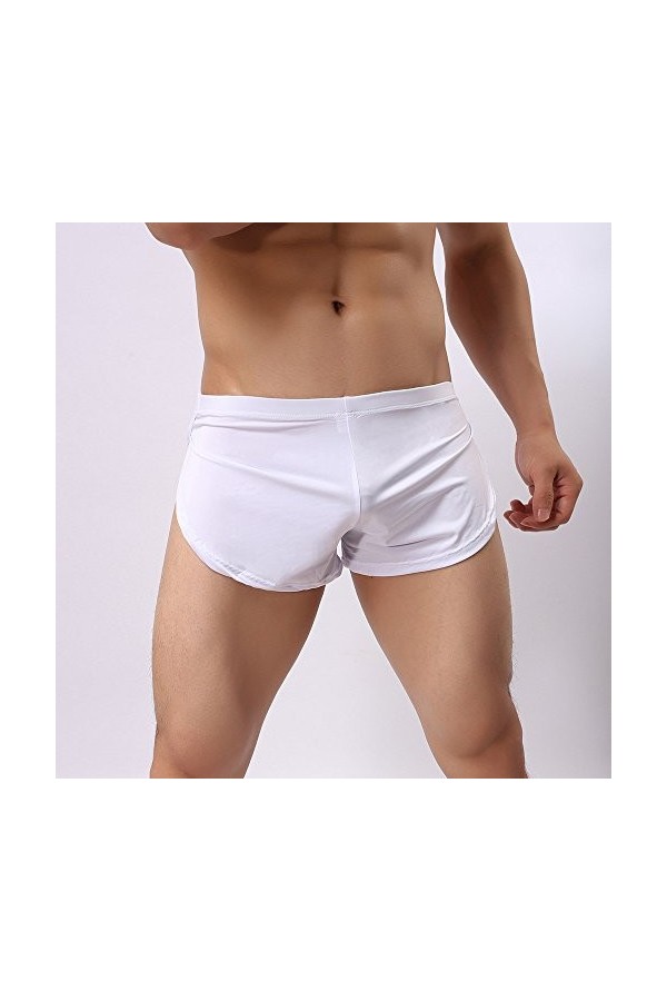 OBiQuzz Boxers Hommes Sous-vêtements Couleur Unie Sous-vêtements Sexy Sous-vêtements Shorts Sous-vêtements Homme Sous-vêtemen