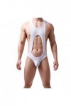 Boxer sexy en maille respirante pour homme, blanc, L