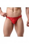 Homme Boxers Slip Maillot de Bain Sexy pour Homme Transparent dentelle pour hommes sexy air faible maillage sous-vêtements Br