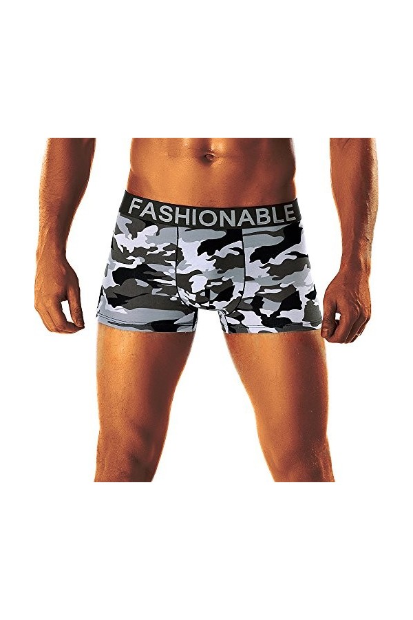 Sous-vêtements pour homme - Sous-vêtements pour homme - Boxer - Personnalité - Super doux - Respirant - Sous-vêtements pour h