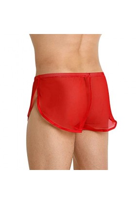 2023 New y20k Style Lingerie sous-vêtements Sexy pour Hommes Mesh Respirant Underpants Mens Mesh Shorts Voir à Travers avec U
