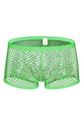 MIYUE Sexy Hommes sous-Vêtements Boxer Respirant Maille Boxershorts Hommes Caleçons Masculins Cueca Pénis Poche Culotte Homme