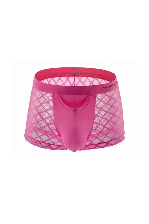 Générique sous-vêtements Respirants Sexy Grande Taille pour Hommes Couleur Unie Boxer Taille Moyenne en Dentelle Lingerie en 