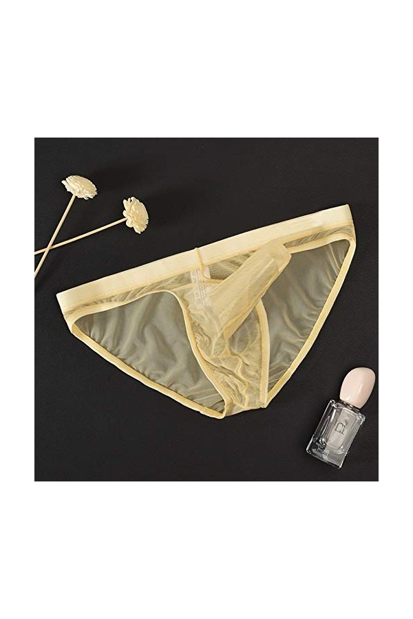 Générique sous-vêtements Transparents avec Nez déléphant pour Hommes Tongs Fines Sexy Transparents Culotte Extensible Taille