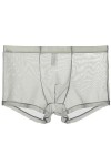 DHaey Boxers Transparents pour Hommes Renflement Soie Glacée Voir à Travers Une Pièce sous-vêtements Sexy pour Hommes sous-vê