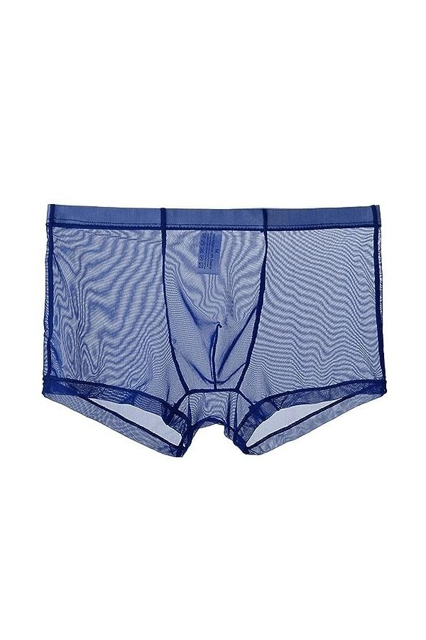 DHaey Boxers Transparents pour Hommes Renflement Soie Glacée Voir à Travers Une Pièce sous-vêtements Sexy pour Hommes sous-vê