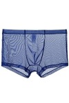 DHaey Boxers Transparents pour Hommes Renflement Soie Glacée Voir à Travers Une Pièce sous-vêtements Sexy pour Hommes sous-vê