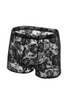 DHaey sous-vêtements en Dentelle pour Hommes, Culotte Transparente Sexy, Boxer, Pochette pour pénis, Longue Jambe, Maille Tra