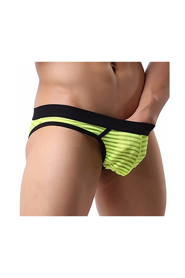Générique String Homme Sexy Hot Dentelle Slips Boxer Sexy Mens Hollow Breathe sous-vêtements Briefs Bulge Pouch Shorts Slip m