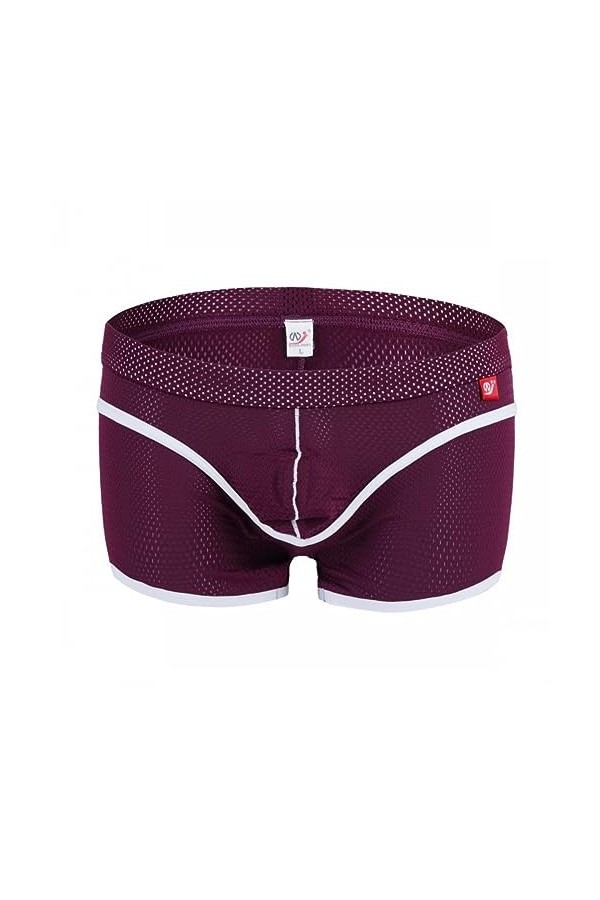 MACIUM sous-vêtements Jockstrap Sexy pour Hommes sous-vêtements pour Hommes Mesh Respirant Régulier Boxer Pantalon High Elast