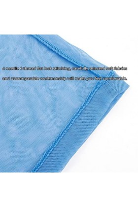 Boxer sexy en maille transparente pour homme - Stretch et respirant, 1 pièce - Bleu, L