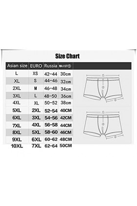 4 pcs hommes sous-vêtements boxer culottes shorts coton respirant intimé grand taille Color : CBlu Blk, Size : 7X-LAGER 