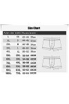 4 pcs hommes sous-vêtements boxer culottes shorts coton respirant intimé grand taille Color : CBlu Blk, Size : 7X-LAGER 