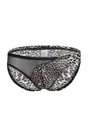 JEShifangjiusu CaleçOn Boxer Sexy U Convex Pouch pour Hommes Culotte Basse Respirante Et StyléE sous-VêTements en Maille LéOp