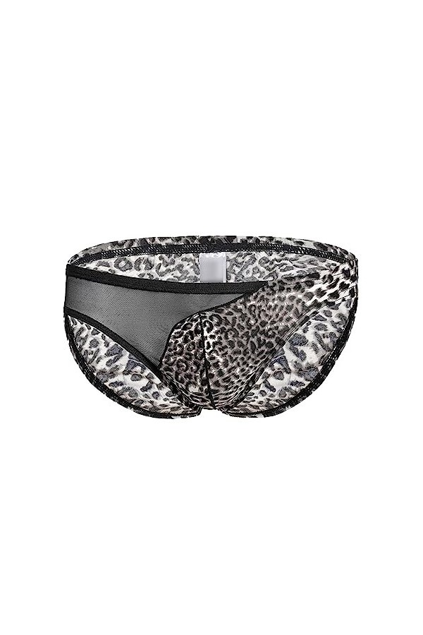 JEShifangjiusu CaleçOn Boxer Sexy U Convex Pouch pour Hommes Culotte Basse Respirante Et StyléE sous-VêTements en Maille LéOp