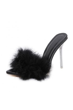 WOkismD 12CM/4.72IN bout pointu talons hauts sandales de mariage pantoufles chaussures pour femmes mode sandales pour femmes,