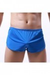 Générique Boxer Sexy Fendu sur Le côté pour Hommes sous-vêtements Confortables caleçons Doux et Respirants Bleu,3XL 