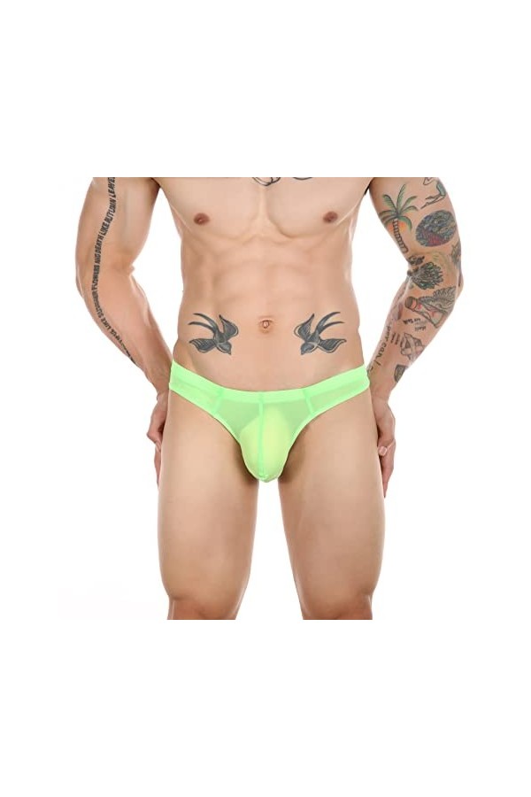 Générique sous-vêtements Transparents Ultra-Fins et Sexy pour Hommes sous-vêtements Transparents sans Couture Mini Bikinis V