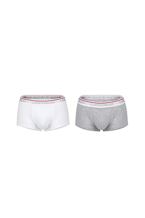 Boxer Homme Sexy sous-vêtements Boxer Couleur Sexy Fruit U- Boxer 2PC Hommes exposés Respirants sous-vêtements pour Hommes Te