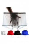 Hommes sous-vêtements de sous-vêtements de glace en soie boxer sans couture shorts de boxer u convex soft 3d sexy samis mascu