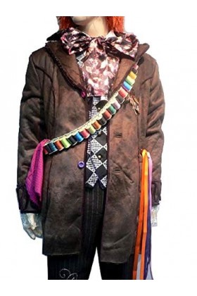 costumebase Chapelier fou Bandolier Ceinture de fil de fil coloré Costume de bandoulière