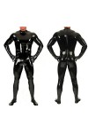 WYYSYNXB Sexy Hommes Latex Ammoniac Regard Humide Catsuit Serré Prisonnier Tout Inclus Combinaison Boîte De Nuit Bar DS Cospl